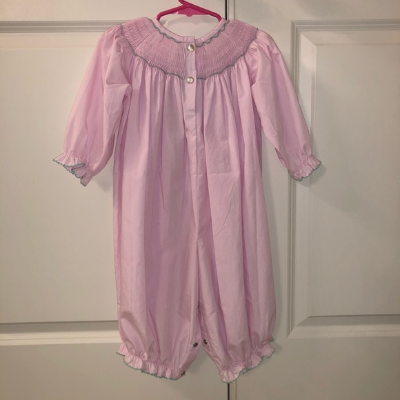 Shrimp and Grits Llama Romper/Bubble - Picture 2 of 2